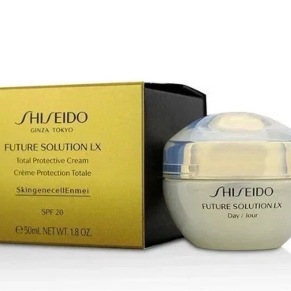 Shiseido Future Solution LX Moisturizing Day Cream - Gold and White